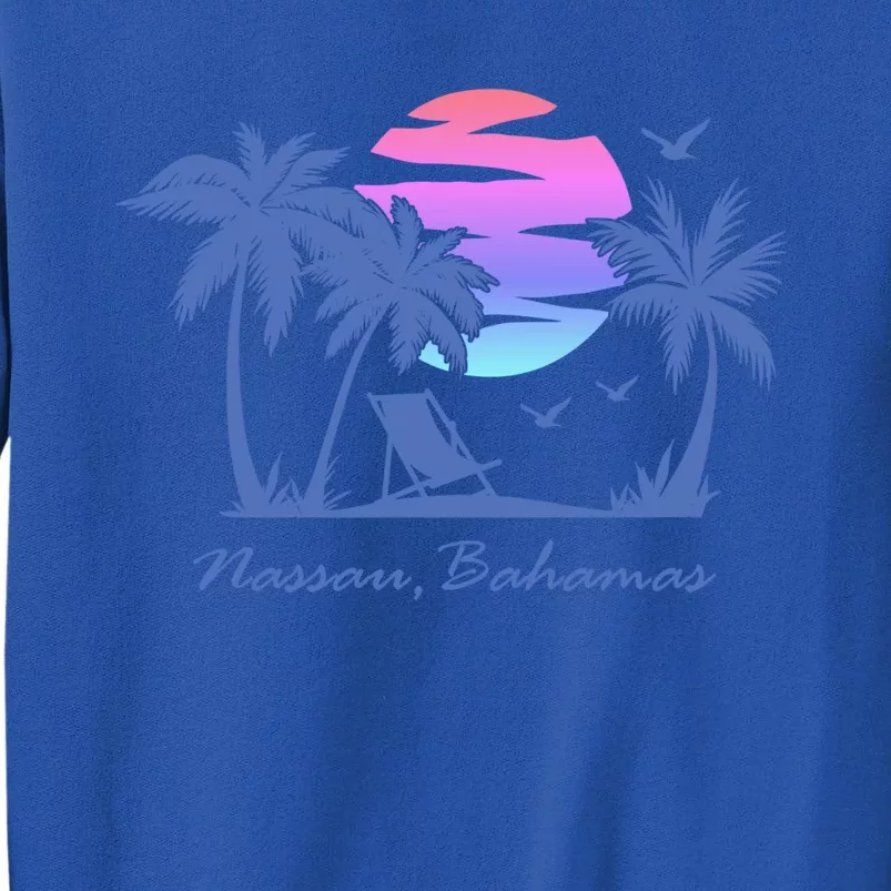 Nassau Bahamas Beach Vacation Spring Break Honeymoon Retro Funny Gift Tall Sweatshirt