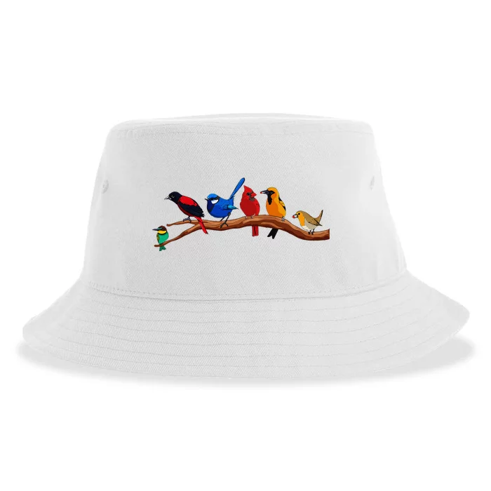 Nerd Birdwatcher Bird Watching Sustainable Bucket Hat