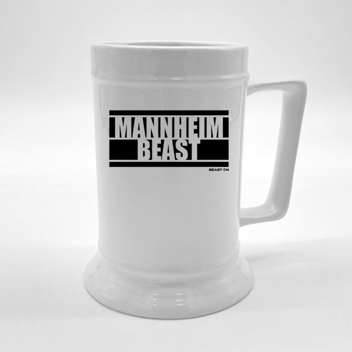 Nheim Beast Bodybuilding Fitness Gym Motivation Sayings Gift Front & Back Beer Stein