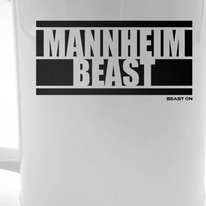 Nheim Beast Bodybuilding Fitness Gym Motivation Sayings Gift Front & Back Beer Stein