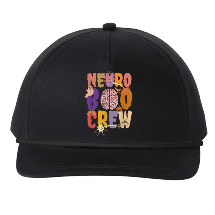 Neuro Boo Crew Halloween Anatomical Brain Anatomy Neurology Snapback Five-Panel Rope Hat