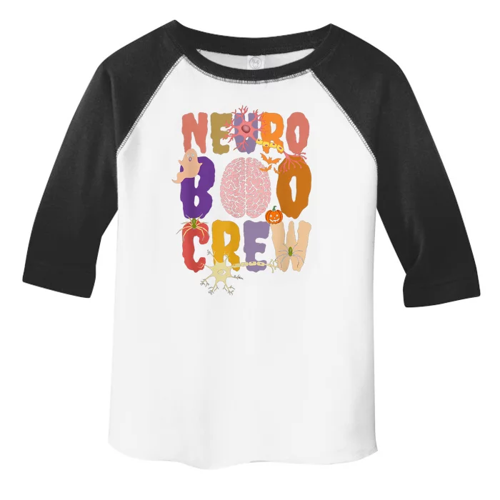 Neuro Boo Crew Halloween Anatomical Brain Anatomy Neurology Toddler Fine Jersey T-Shirt