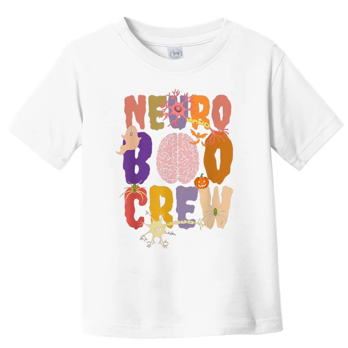 Neuro Boo Crew Halloween Anatomical Brain Anatomy Neurology Toddler T-Shirt