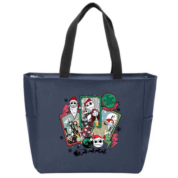 Nightmare Before Christamas Jack Christmas Zip Tote Bag