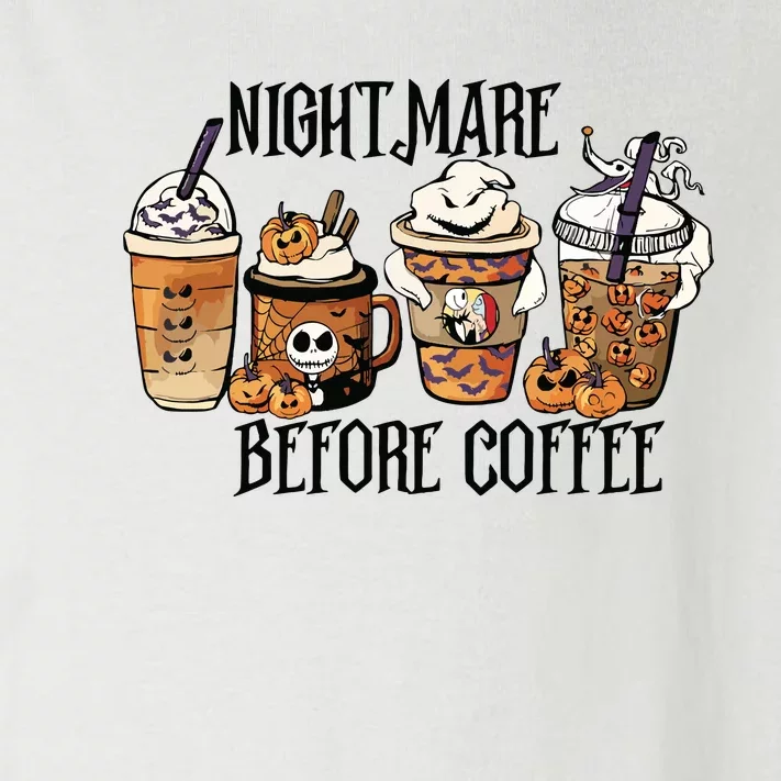 Nightmare Before Coffee Pumpkin Spice Halloween Costume Toddler Long Sleeve Shirt