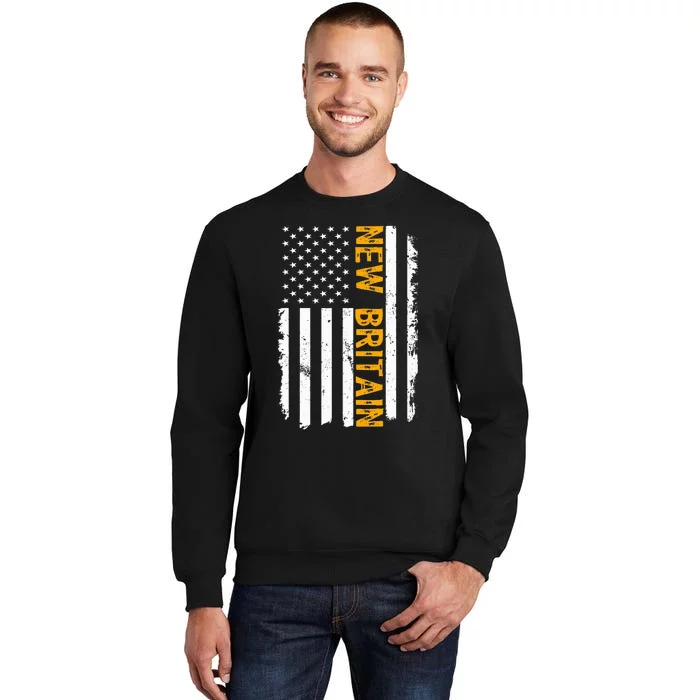 New Britain City State Connecticut Residents American Flag Sweatshirt