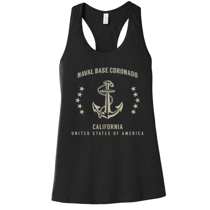 Naval Base Coronado Women's Racerback Tank