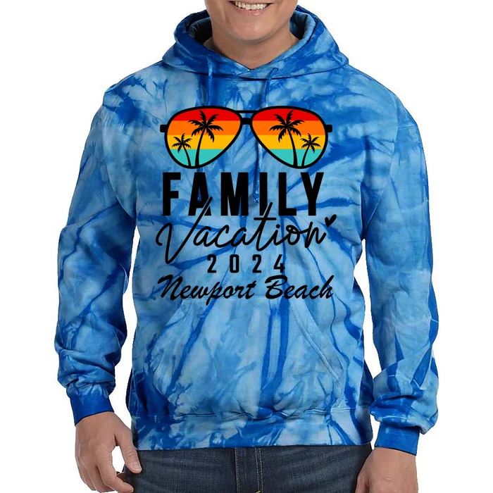 Newport Beach California Family Vacation 2024 Gift Tie Dye Hoodie