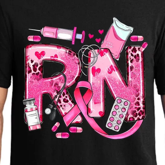 Nurse Breast Cancer Awareness Ribbon Nursing Rn Life Pajama Set