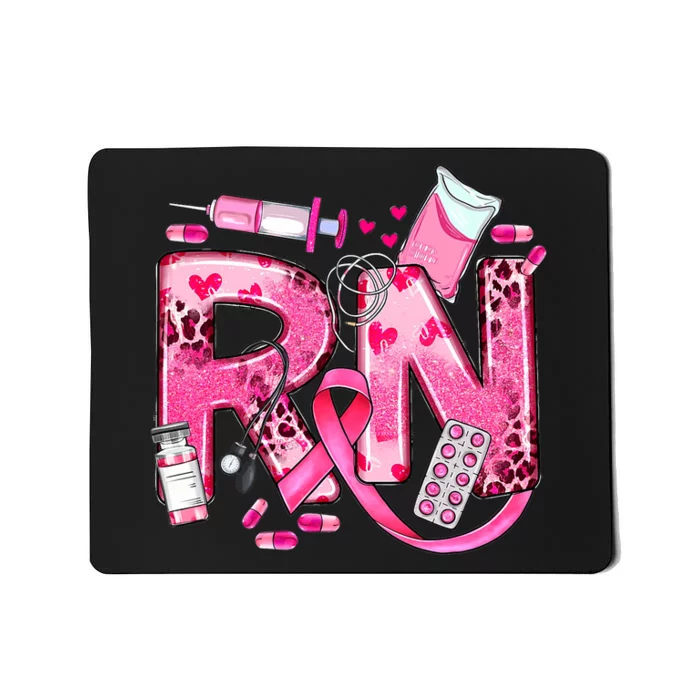 Nurse Breast Cancer Awareness Ribbon Nursing Rn Life Mousepad