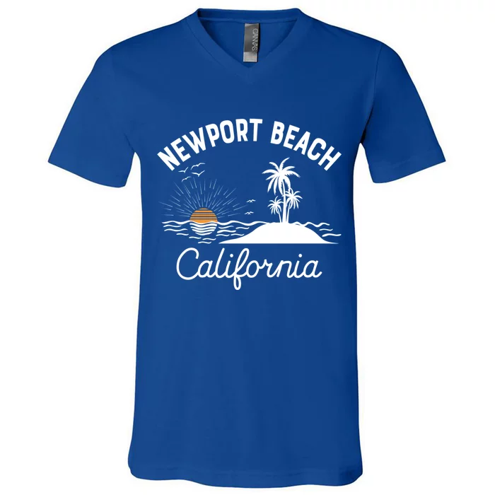 Newport Beach California Southern Souvenirs Gift V-Neck T-Shirt