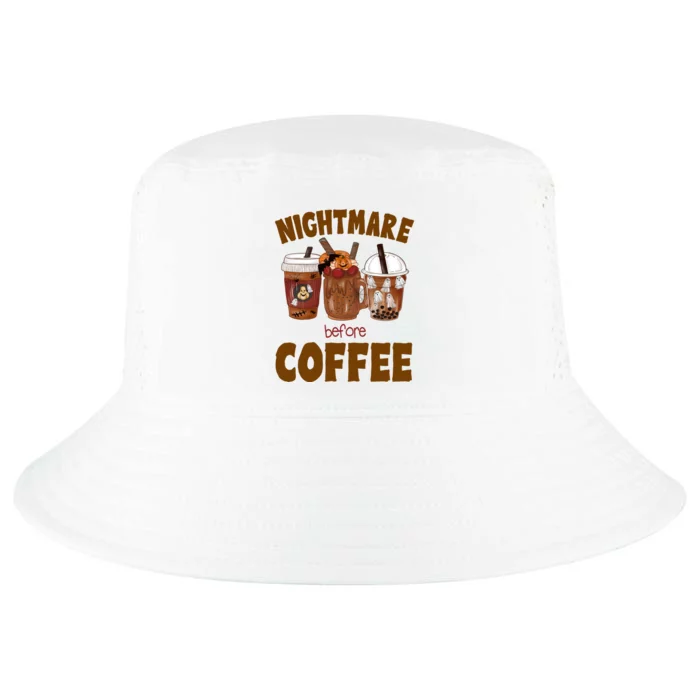 Nightmare Before Coffee Funny Halloween Cool Comfort Performance Bucket Hat