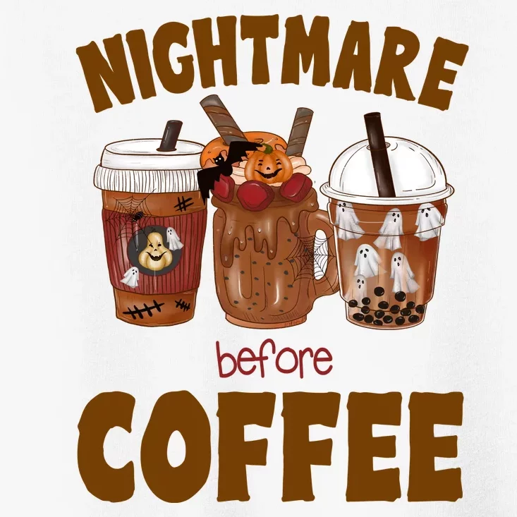 Nightmare Before Coffee Funny Halloween Toddler T-Shirt