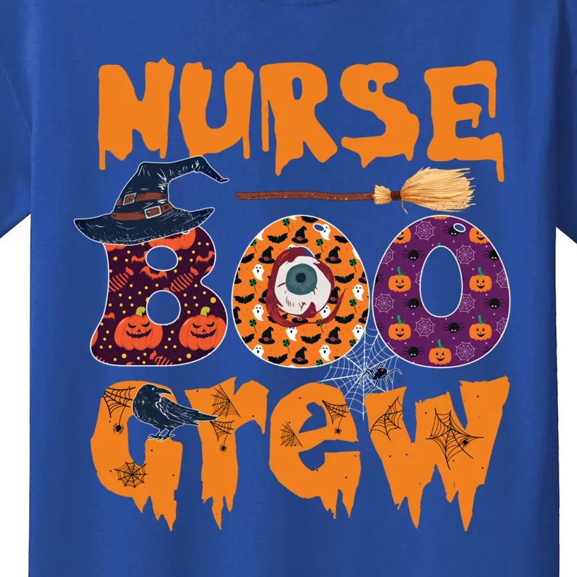 Nursing Boo Crew Halloween Nursing Funny Lover Gift Kids T-Shirt