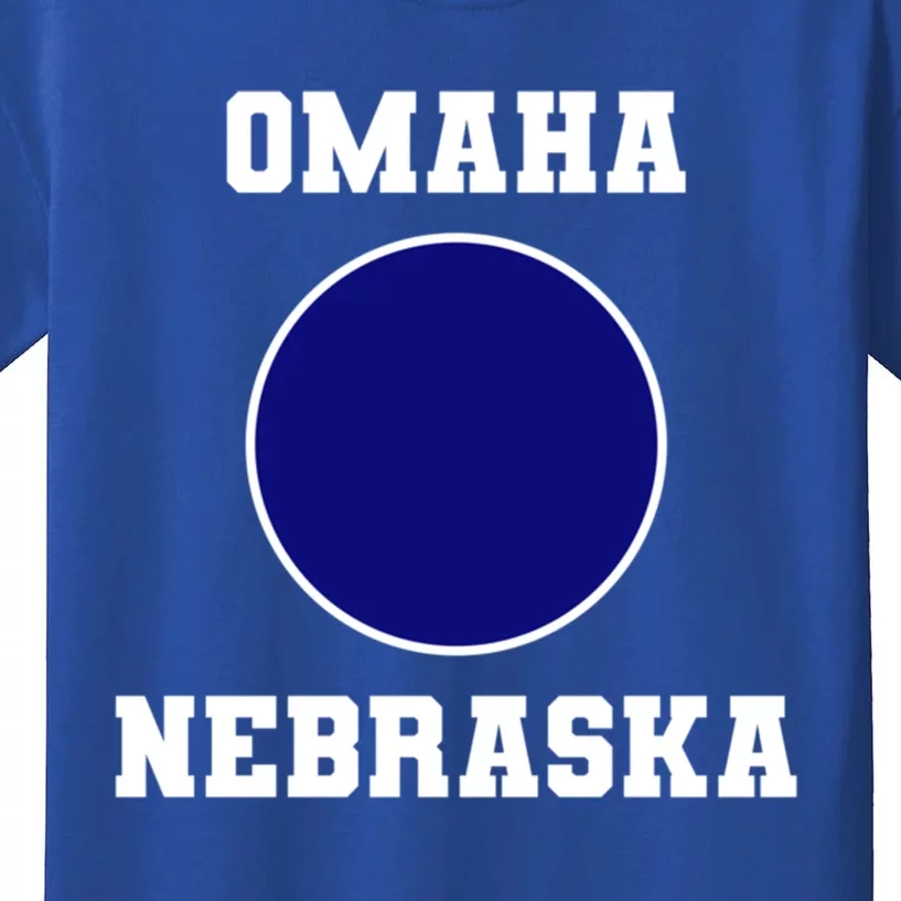 Nebraska Blue Dot Democratic 2nd District Omaha Meaningful Gift Kids T-Shirt