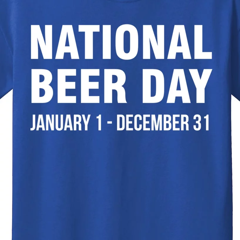 National Beer Day January 1 To December 31 Gift Kids T-Shirt