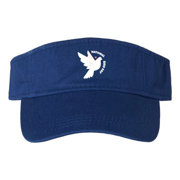 National Bird Day Gift Bird Lover Birder Funny Gift Valucap Bio-Washed Visor