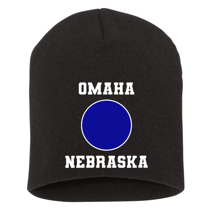 Nebraska Blue Dot Democratic 2nd District Omaha Short Acrylic Beanie