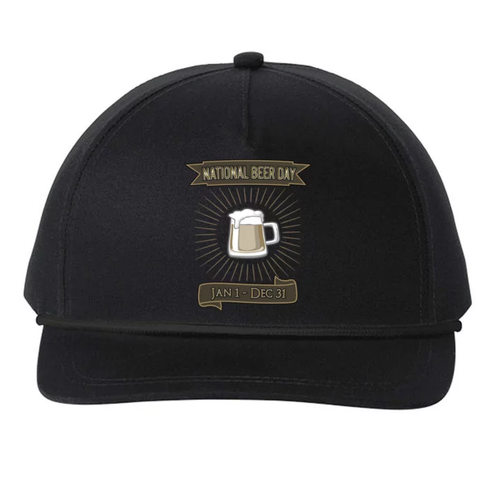 National Beer Day Cute Gift Snapback Five-Panel Rope Hat