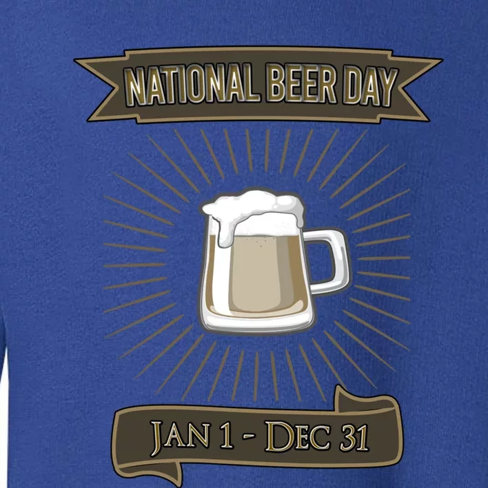 National Beer Day Cute Gift Toddler Sweatshirt