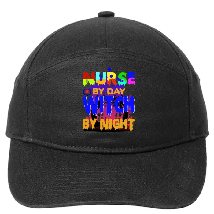 Nurse By Day Witch By Night 7-Panel Snapback Hat