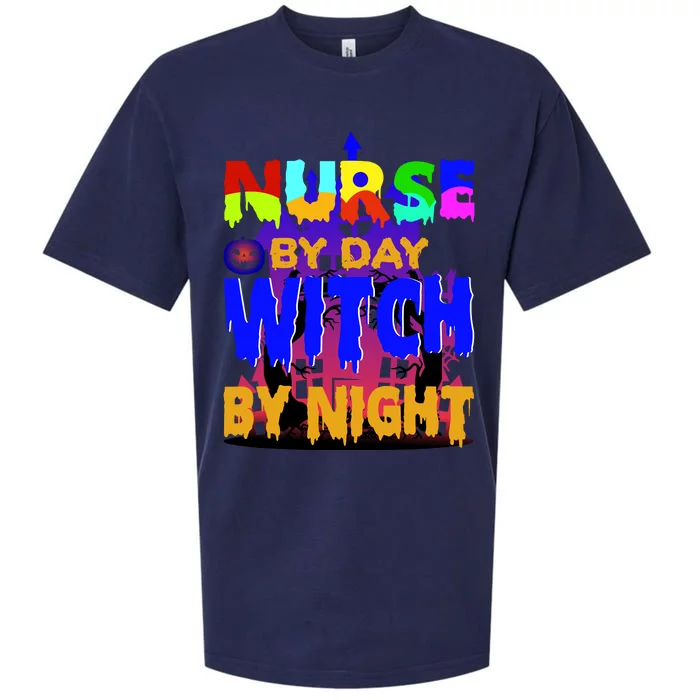 Nurse By Day Witch By Night Sueded Cloud Jersey T-Shirt