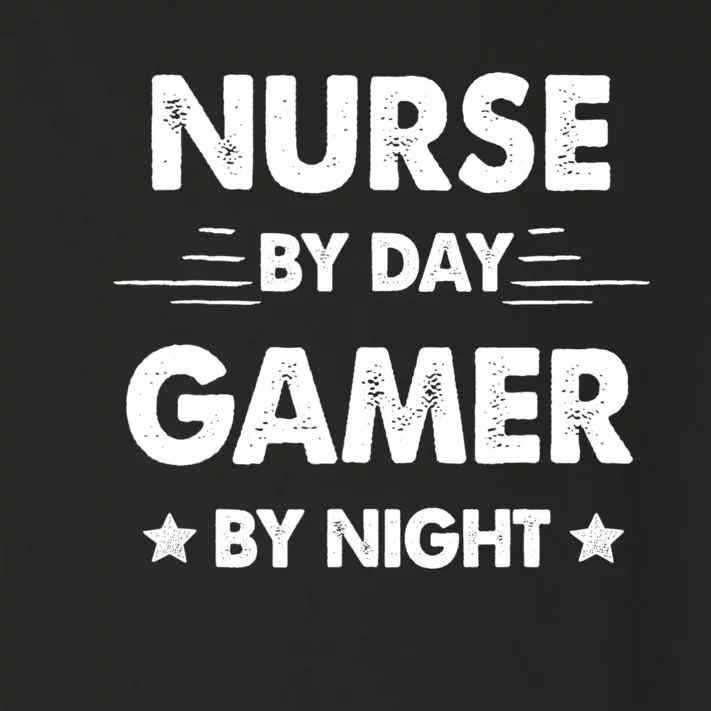 Nurse By Day Gamer By Night Toddler Long Sleeve Shirt