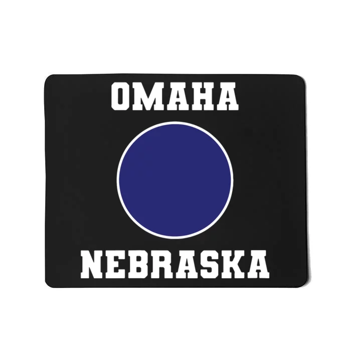 Nebraska Blue Dot Democratic 2nd District Omaha Mousepad