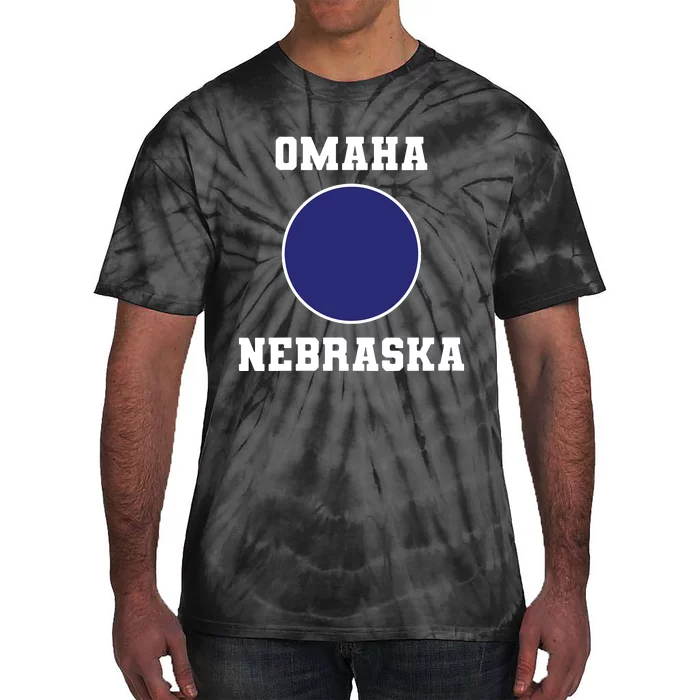 Nebraska Blue Dot Democratic 2nd District Omaha Tie-Dye T-Shirt