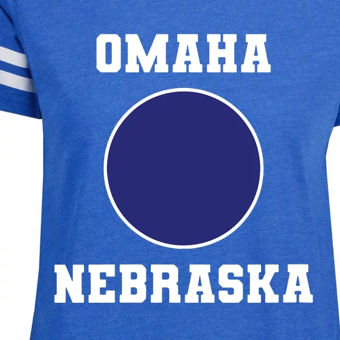 Nebraska Blue Dot Democratic 2nd District Omaha Enza Ladies Jersey Football T-Shirt