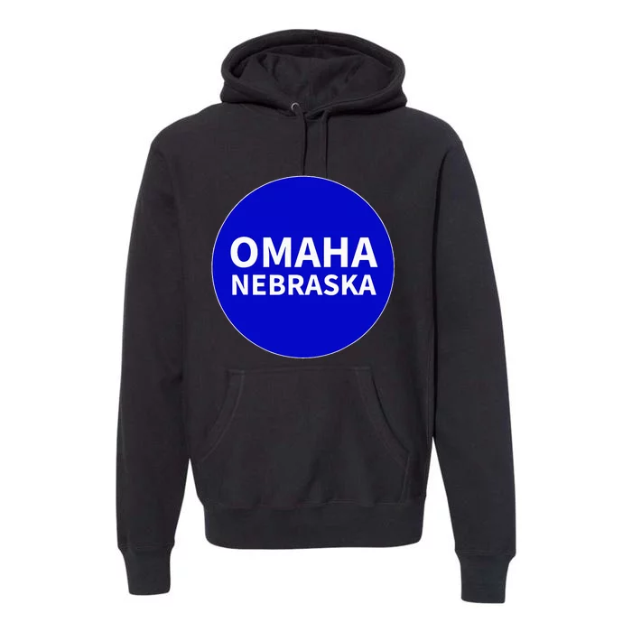 Nebraska Blue Dots Democratic State Vote Kamala Harris Walz Premium Hoodie