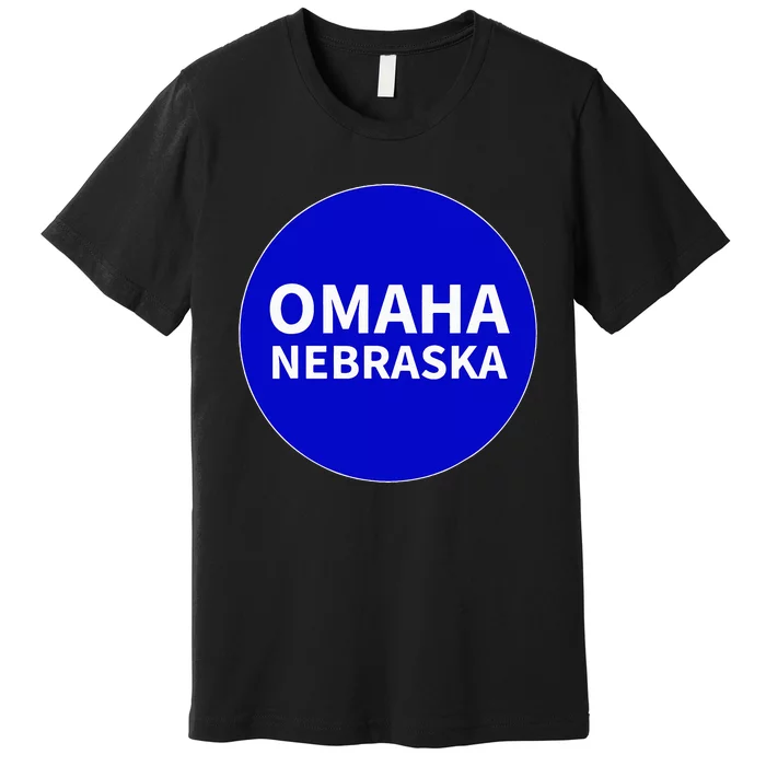 Nebraska Blue Dots Democratic State Vote Kamala Harris Walz Premium T-Shirt