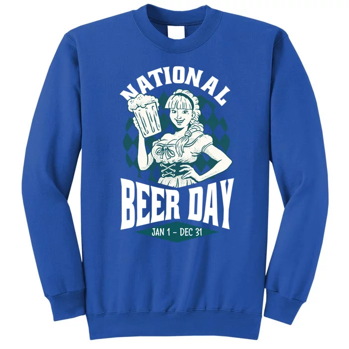 National Beer Day Funny Craft Beer Cute Gift Tall Sweatshirt