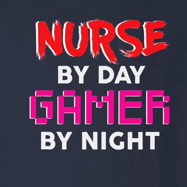 Nurse By Day Gamer By Night, Gaming Nurses Toddler Long Sleeve Shirt