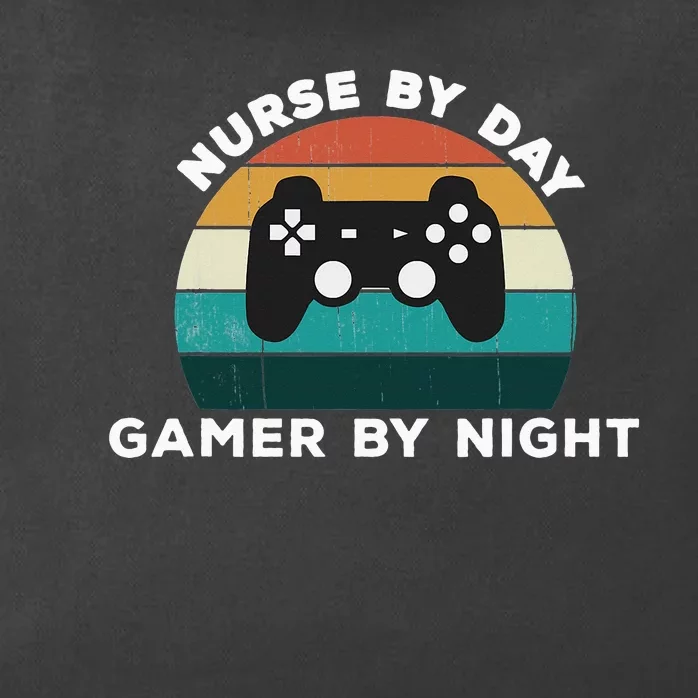 Nurse By Day Gamer By Night Video Games Lover Gamer Zip Tote Bag