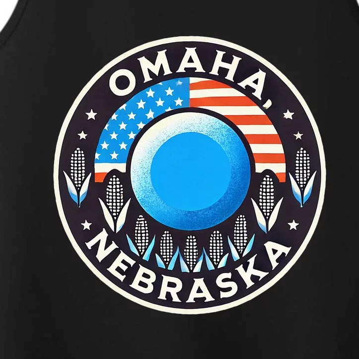 Nebraska Blue Dot Democratic 2nd District Omaha Kamala 2024 Performance Tank