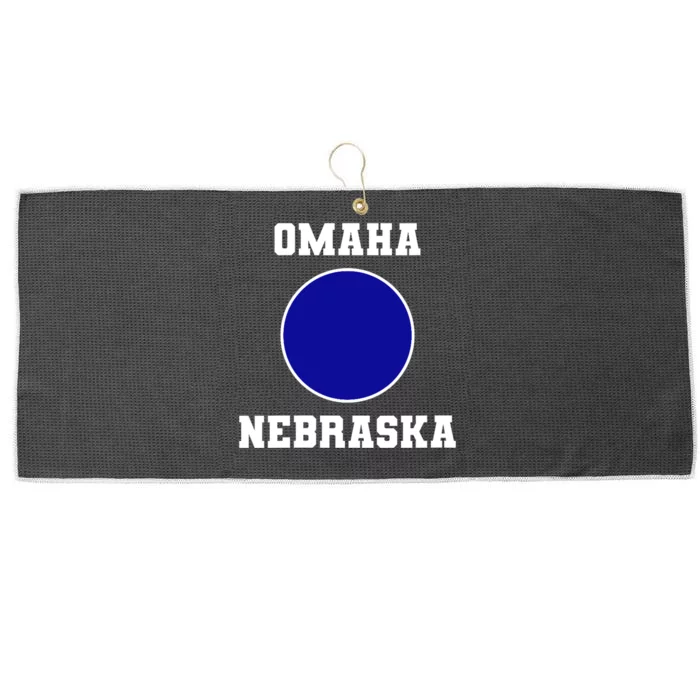 Nebraska Blue Dot Democratic 2nd District Omaha Large Microfiber Waffle Golf Towel