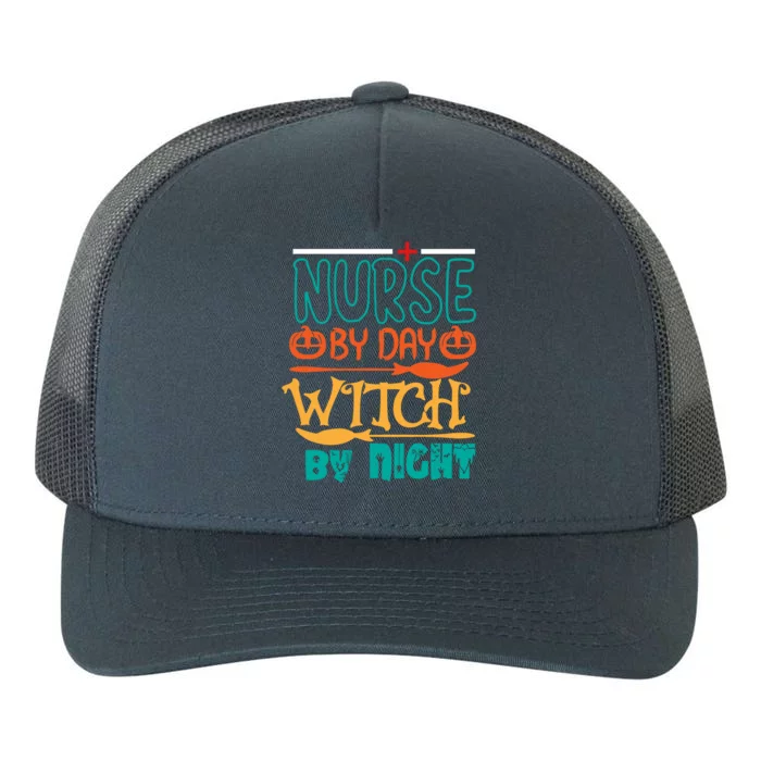 Nurse By Day Witch By Night Yupoong Adult 5-Panel Trucker Hat