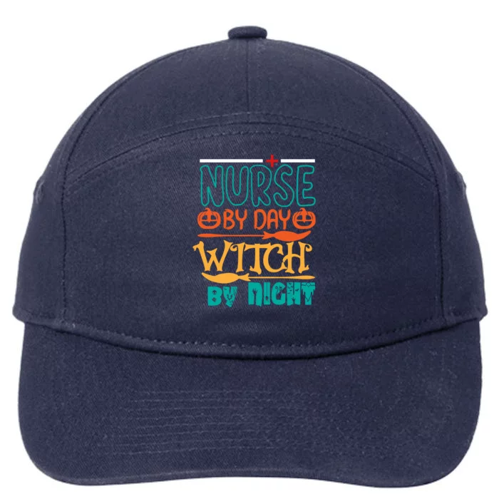 Nurse By Day Witch By Night 7-Panel Snapback Hat