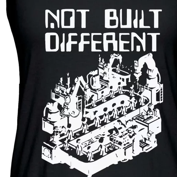 Not Built Different Ladies Essential Flowy Tank