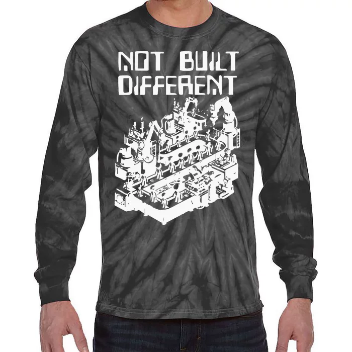 Not Built Different Tie-Dye Long Sleeve Shirt