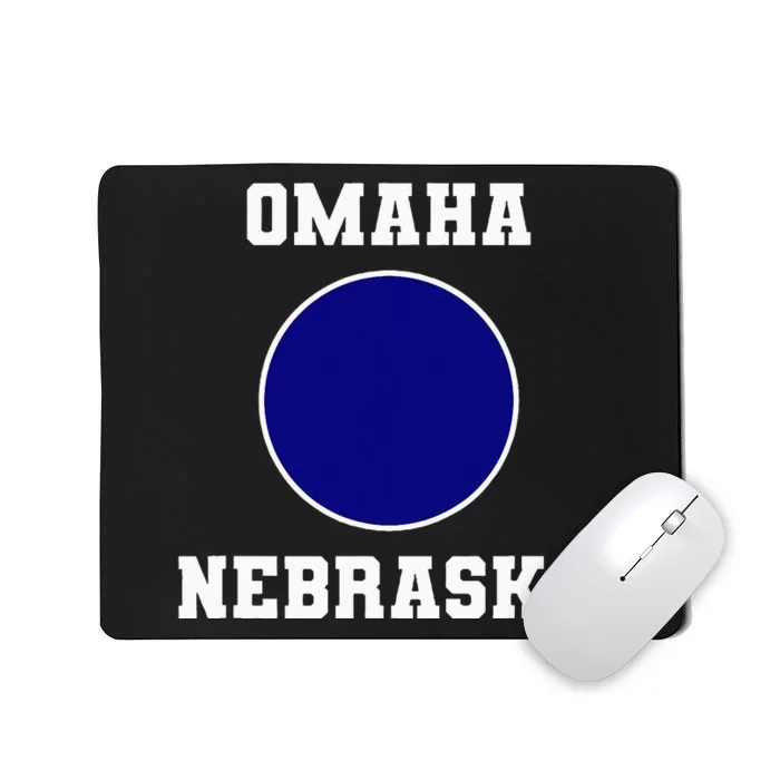 Nebraska Blue Dot Democratic 2nd District Omaha Mousepad