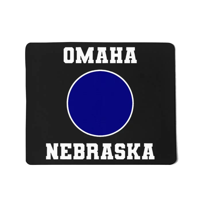 Nebraska Blue Dot Democratic 2nd District Omaha Mousepad