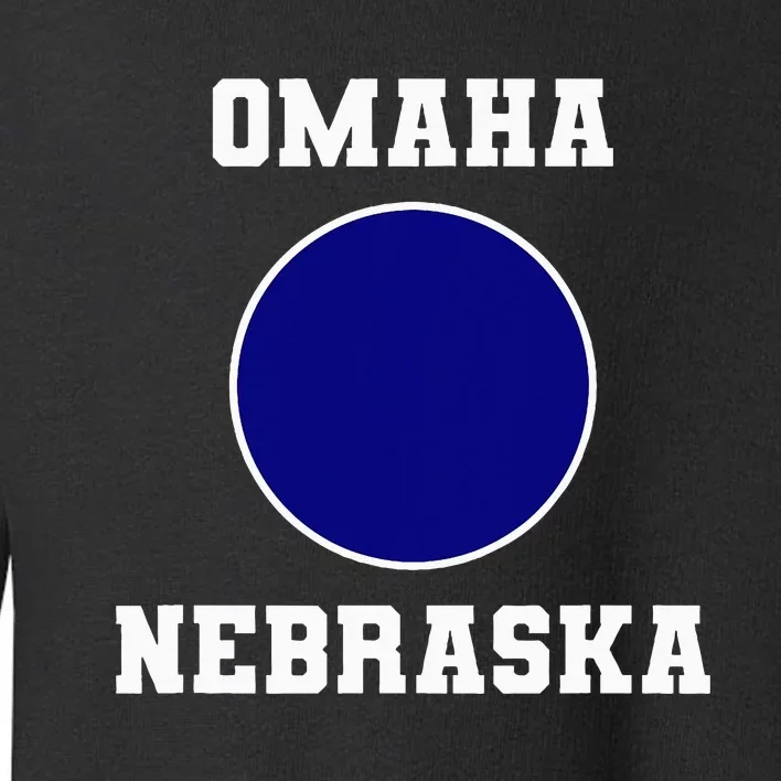 Nebraska Blue Dot Democratic 2nd District Omaha Toddler Sweatshirt