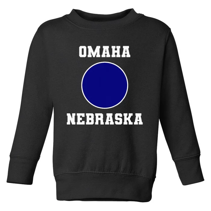 Nebraska Blue Dot Democratic 2nd District Omaha Toddler Sweatshirt