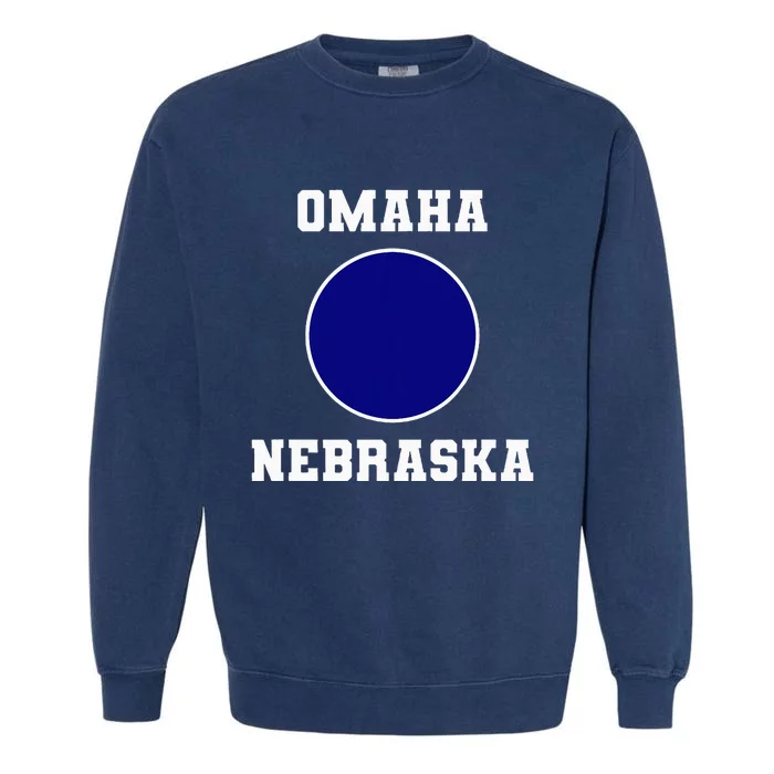 Nebraska Blue Dot Democratic 2nd District Omaha Garment-Dyed Sweatshirt