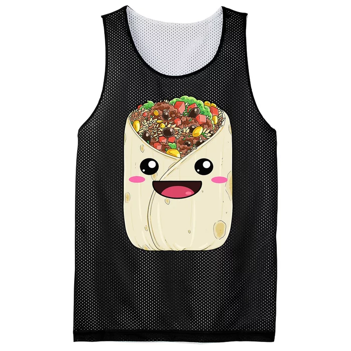 National Burrito Day Mexican Tortilla Guacamole Taco Mesh Reversible Basketball Jersey Tank