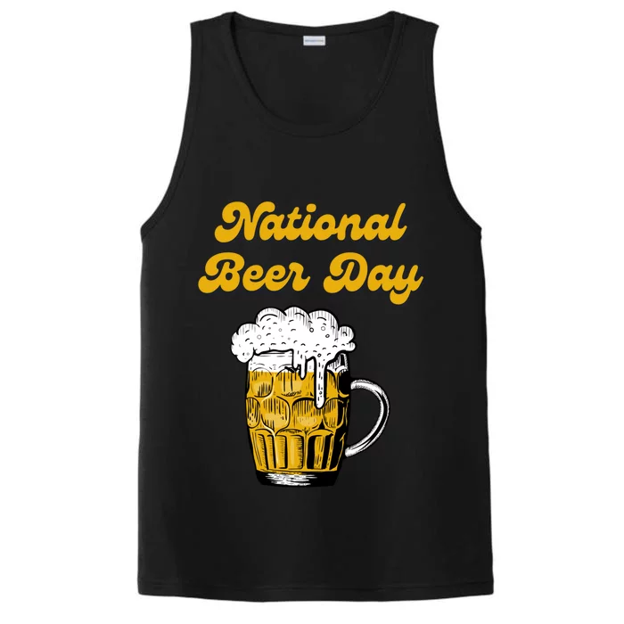 National Beer Day Beer Lover Gift Cool Gift Performance Tank