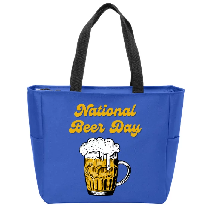 National Beer Day Beer Lover Gift Cool Gift Zip Tote Bag