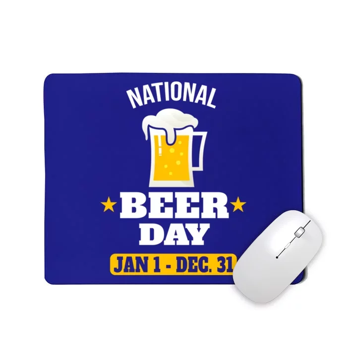 National Beer Day Funny Beer Design For Craft Beer Lovers Great Gift Mousepad